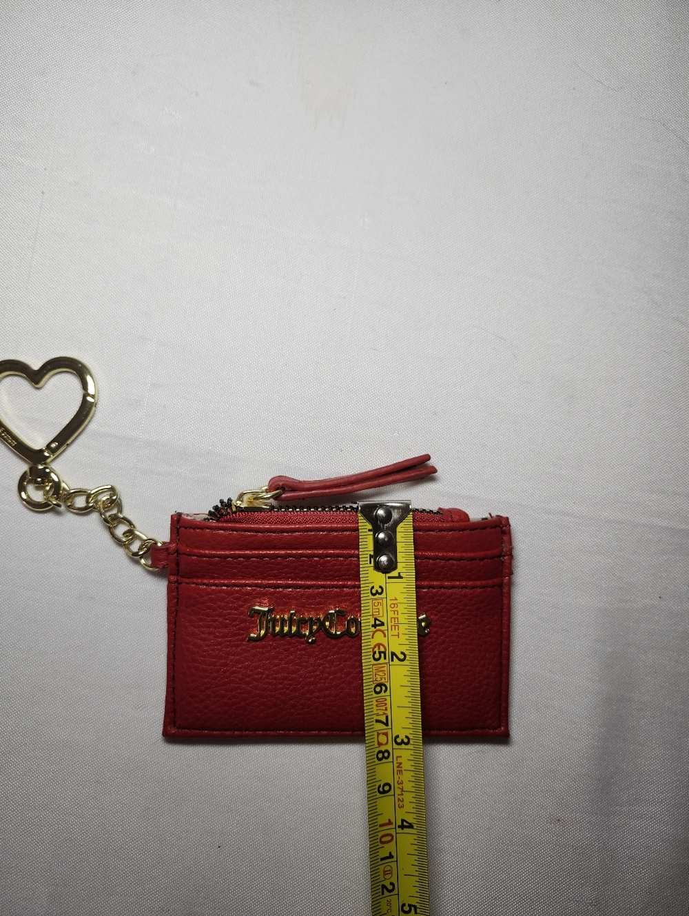 Juicy Couture Red Leather Zip Coquette Wristlet - Picture 7 of 7